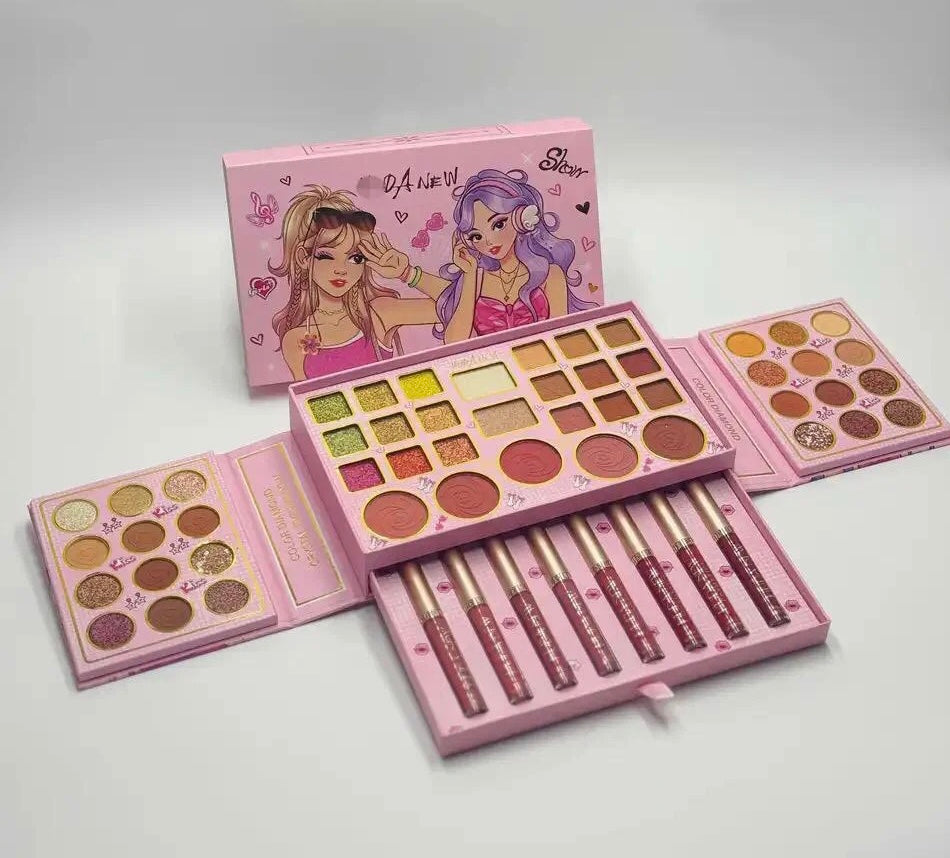 Eyeshadow Lipgloss Palette, Makeup Disk Pearl Matte Glos, Dream Eye Shadow Bright Color Makeup Blush Palette Eyeshadow Lipgloss Palette, Makeup Disk Pearl Matte Glos, Dream Eye Shadow Bright Color Makeup Blush Palette